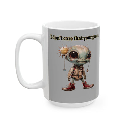 I don't care that your grey - White Mug (light grey)