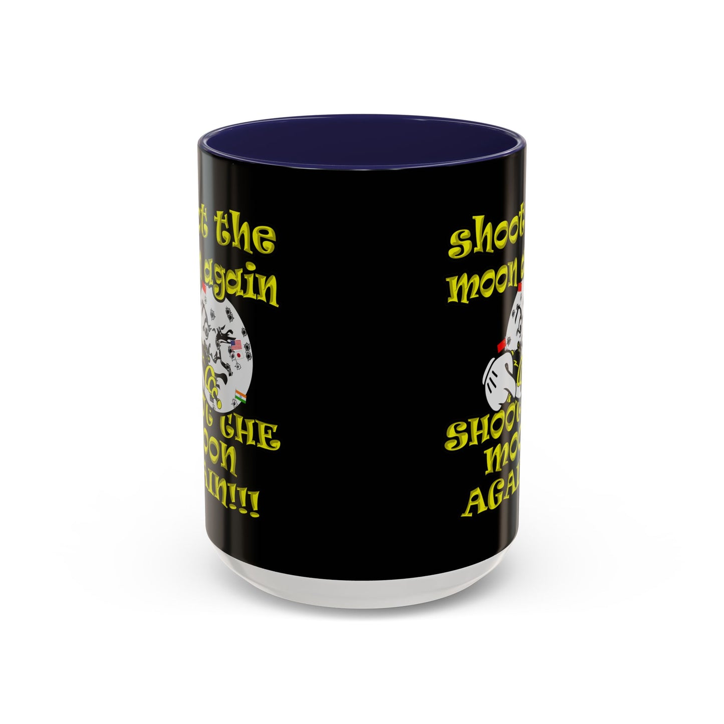 shoot the moon again - Accent Mug (black)