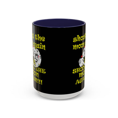 shoot the moon again - Accent Mug (black)