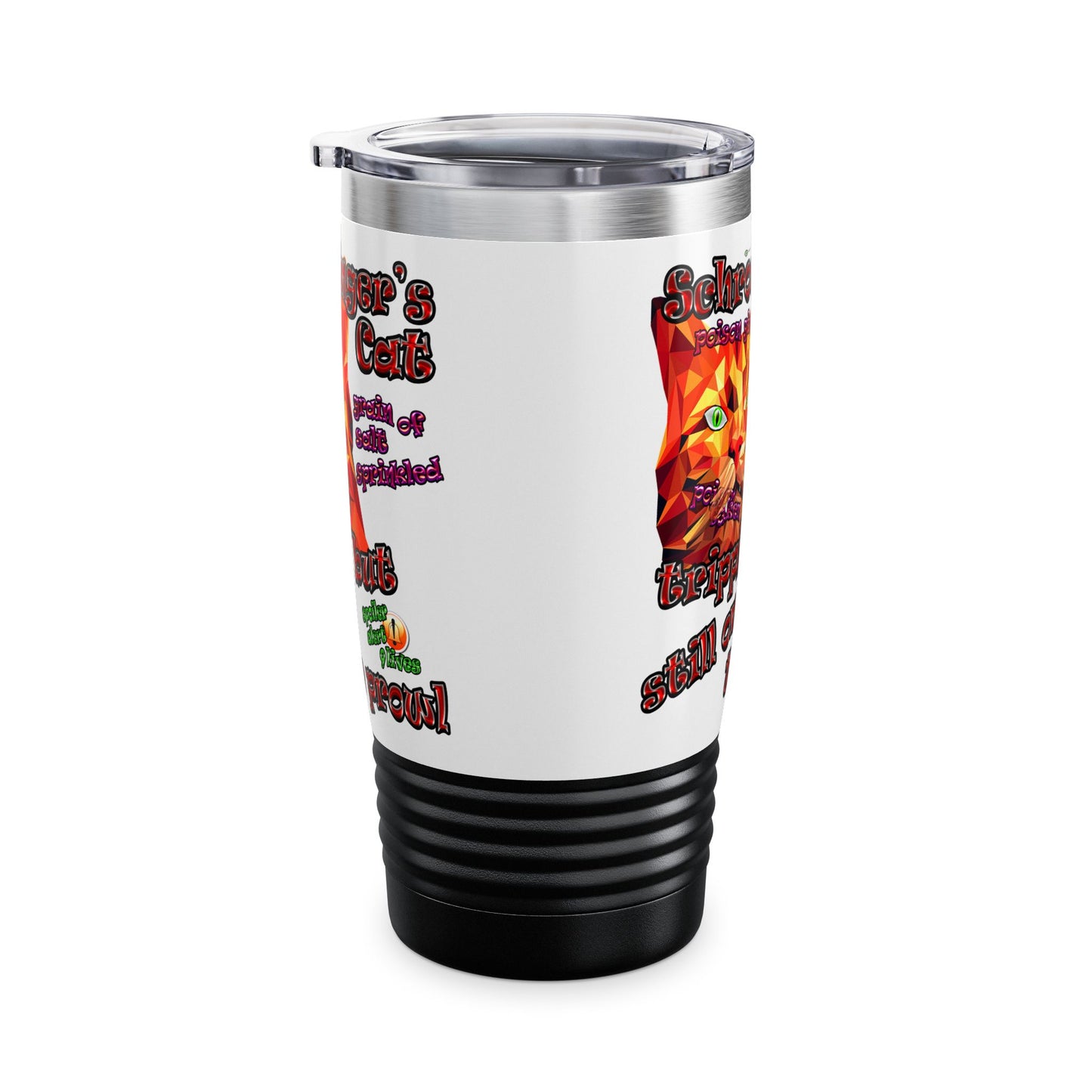 schrodinger's cat - Ringneck Tumbler, 20oz (white)