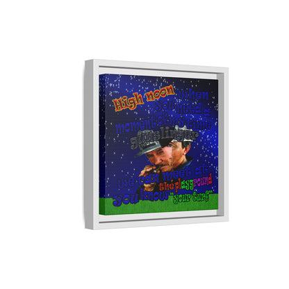 high noon - framed canvas art ('snoops' background)