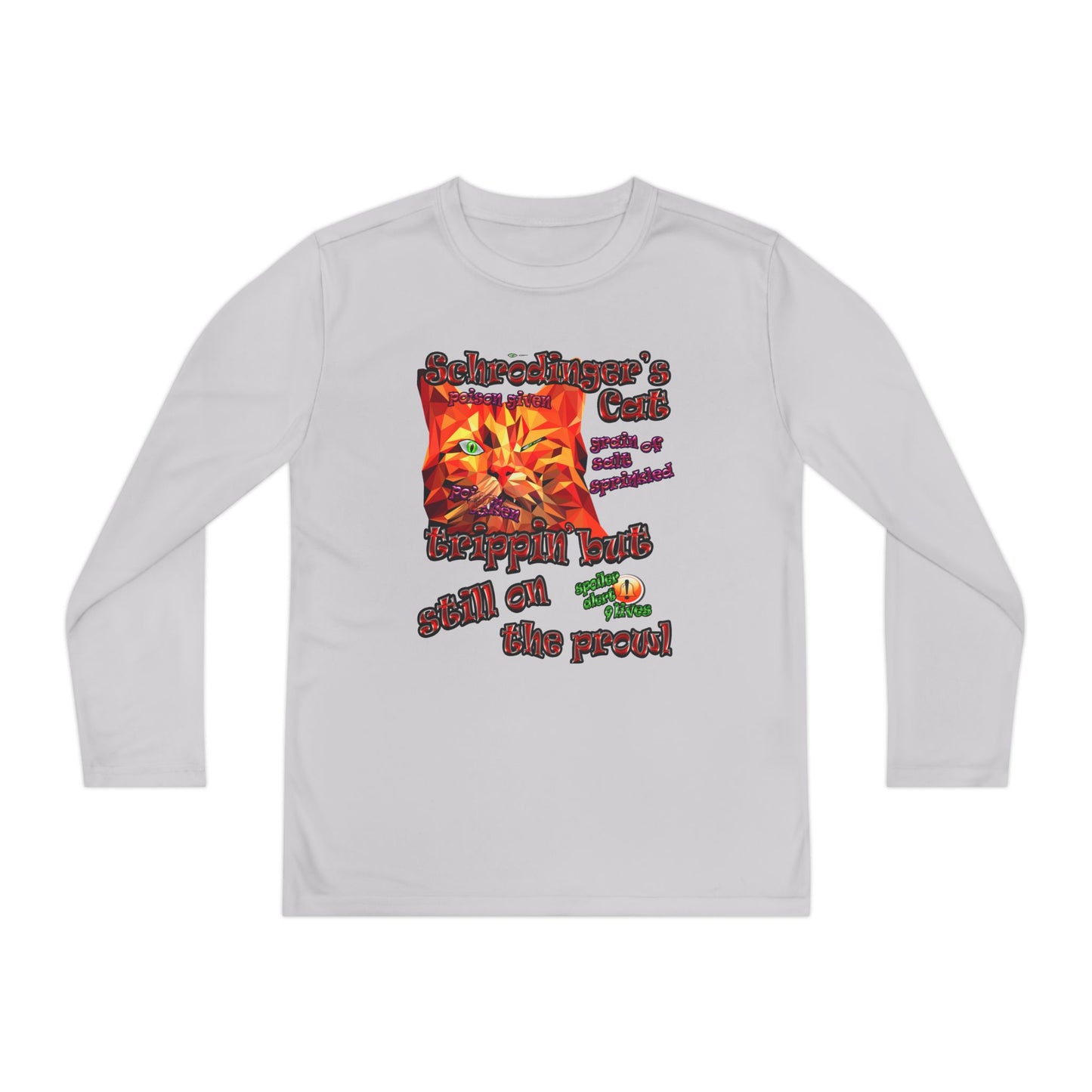 schrodinger's cat - Youth Long Sleeve Competitor Tee