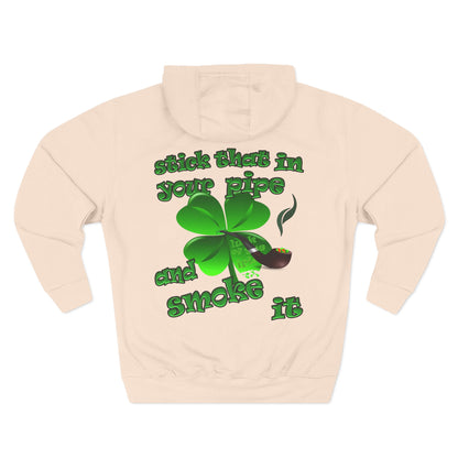 celtics logo - Three-Panel Fleece Hoodie