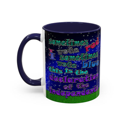 declaration of the independents - Accent Mug ('snoops' background)