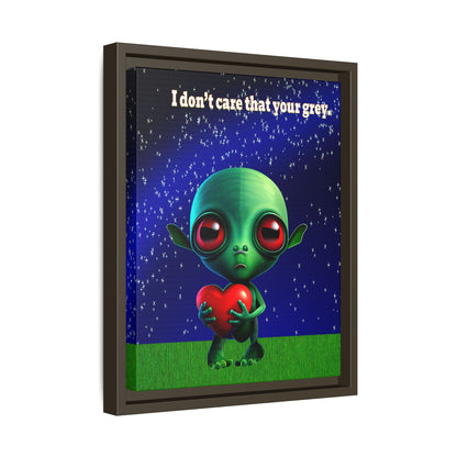 I don't care that your grey - framed canvas art ('snoops' background)