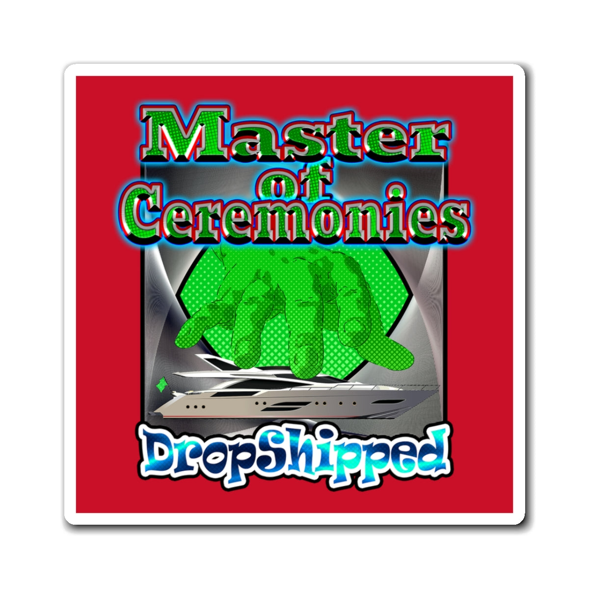 logo - Magnets - (dark red)