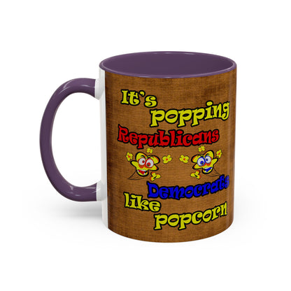 popping like popcorn - Accent Mug (brown papyrus)