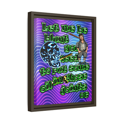 og - framed canvas art (purple wave)