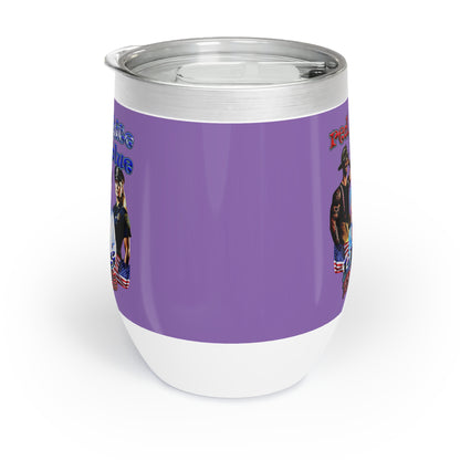 rw&b lives matter - Chill Wine Tumbler (light purple)