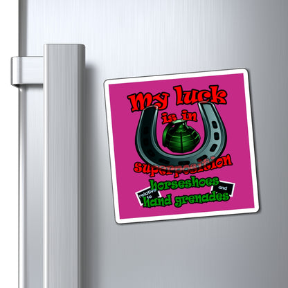 my luck - Magnets - (pink)