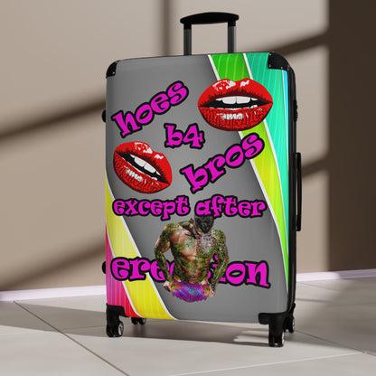 hoes b4 bros - Suitcase (rainbow split)
