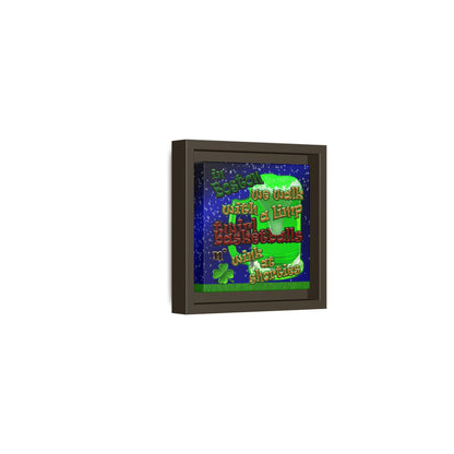 celtics logo - framed canvas art ('snoops' background)