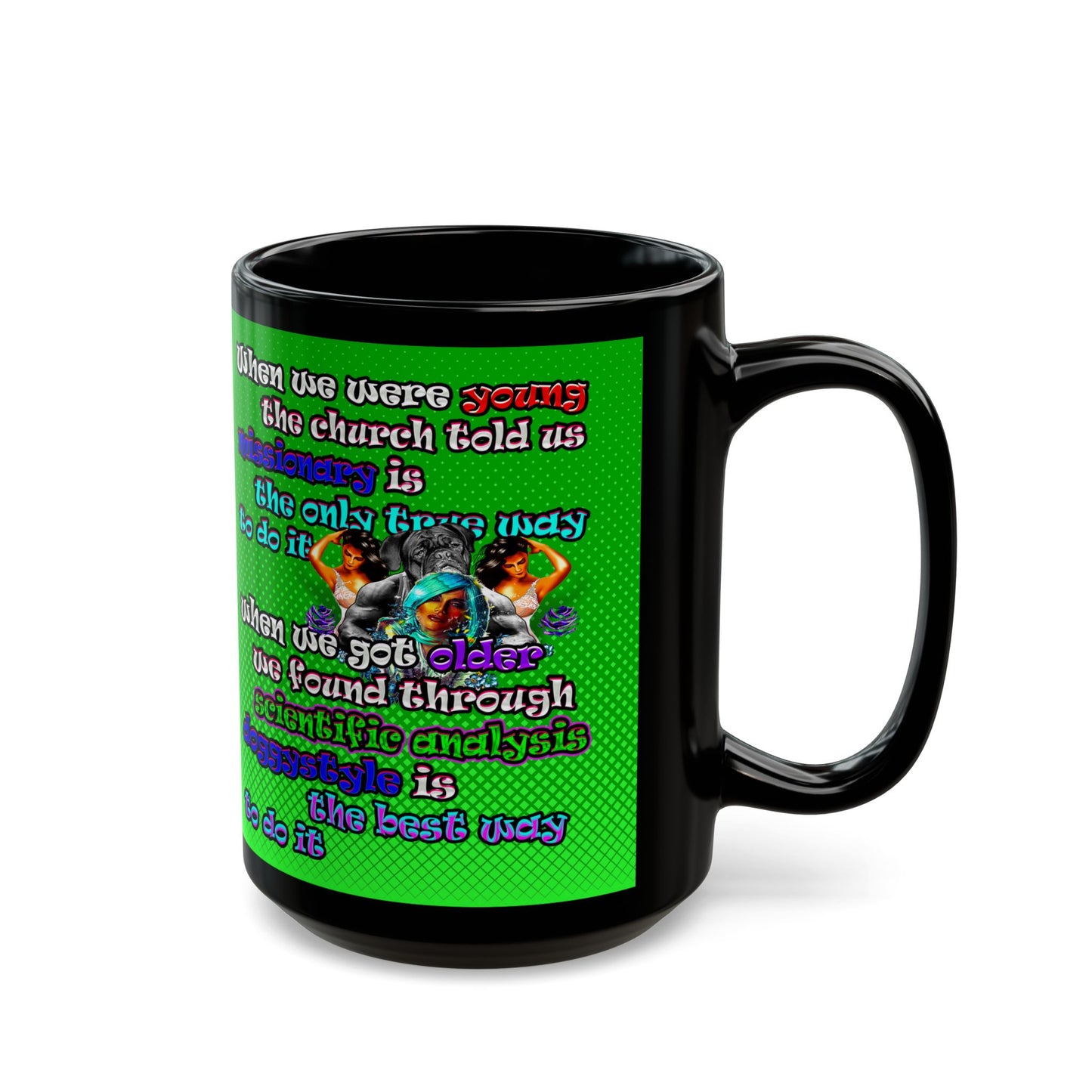 doggystyle - Black Mug (logo green)