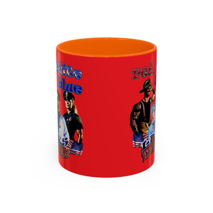 rw&b lives matter - Accent Mug (red)