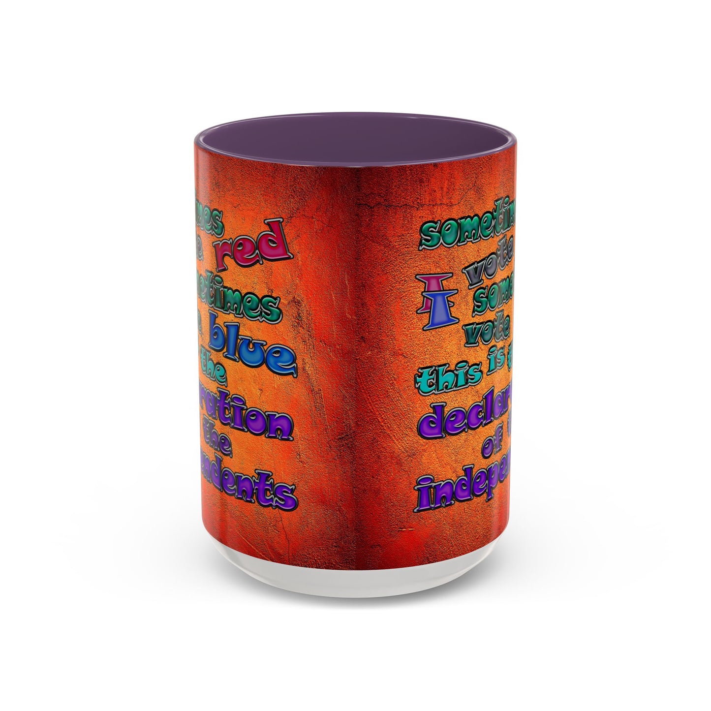 declaration of the independents - Accent Mug (burnt orange)