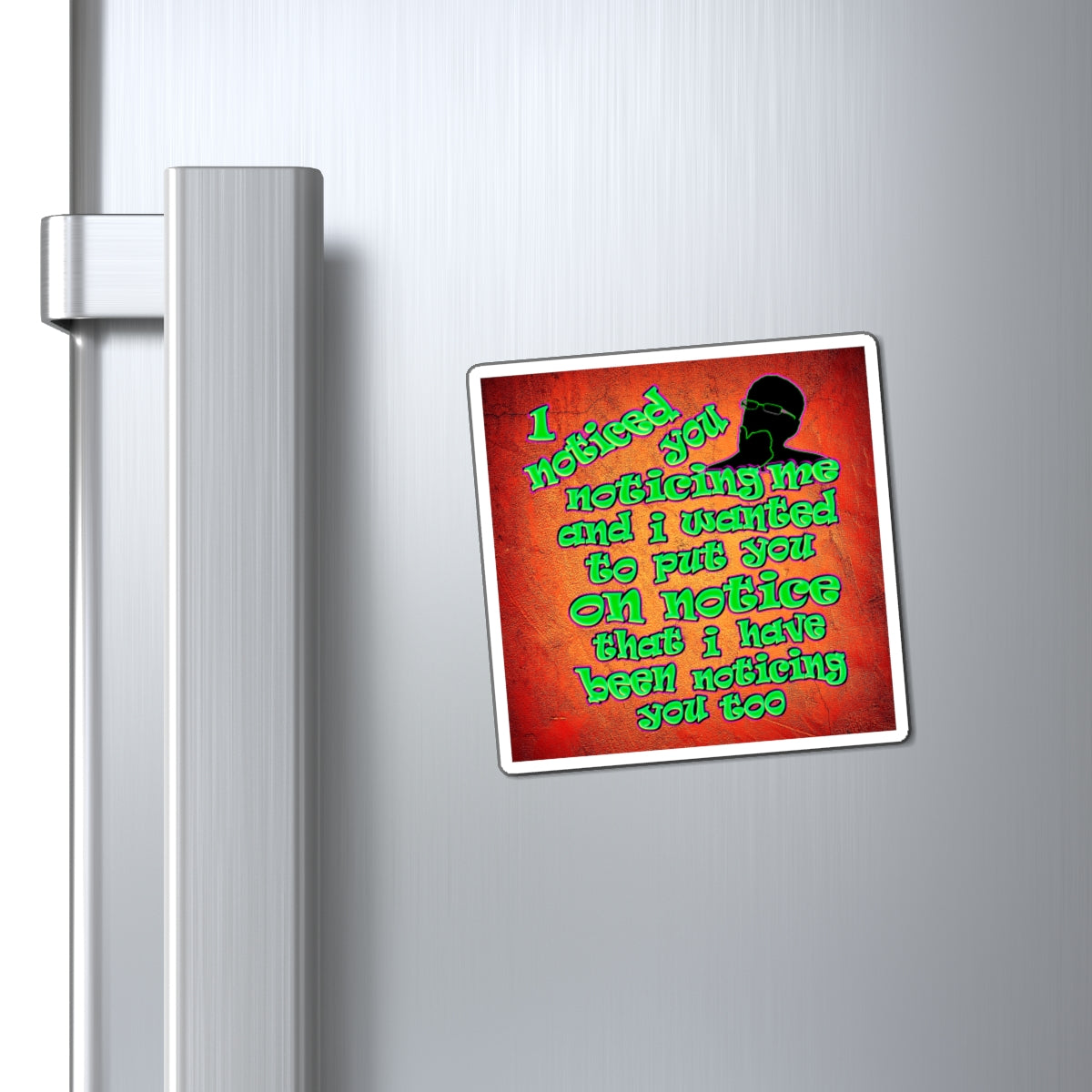 noticed you noticing - Magnets - (burnt orange)