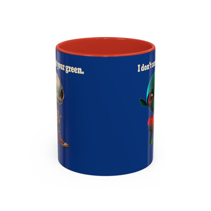 I don't care that your grey - Accent Mug (dark blue)