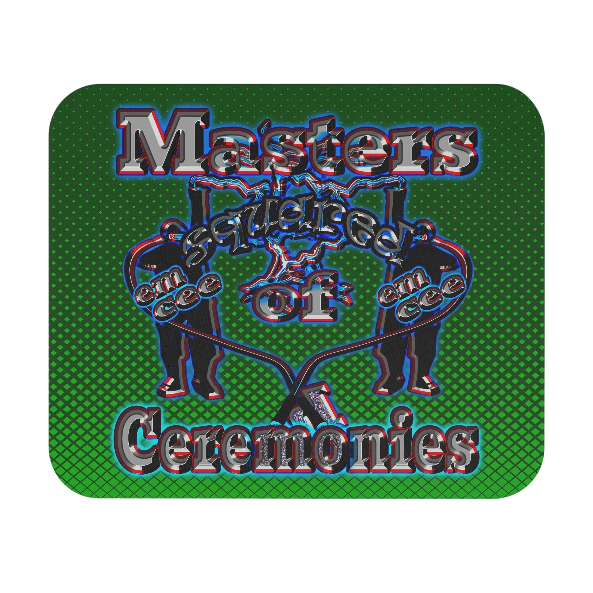 em cee squared - Mouse Pad (Rectangle) (logo green)