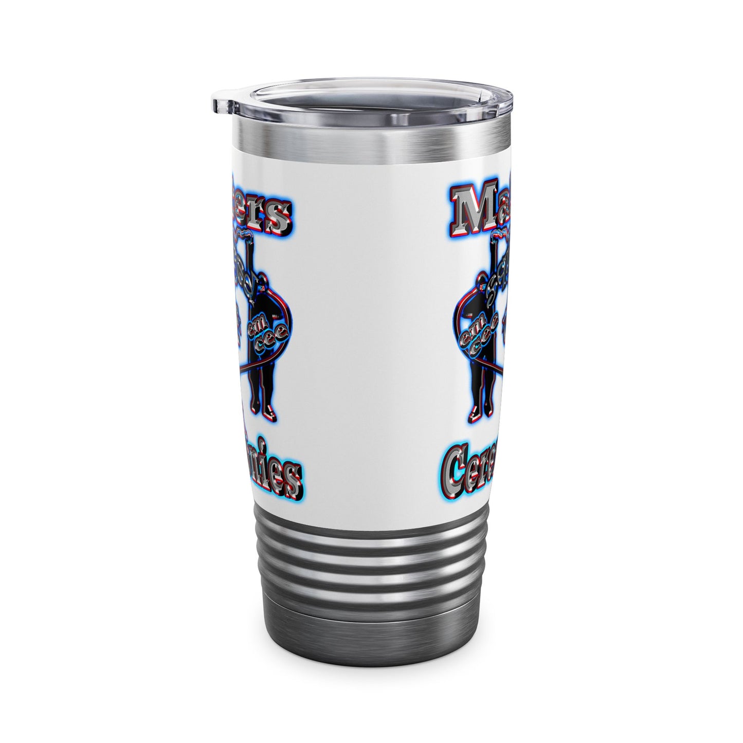 em cee squared - Ringneck Tumbler, 20oz (white)