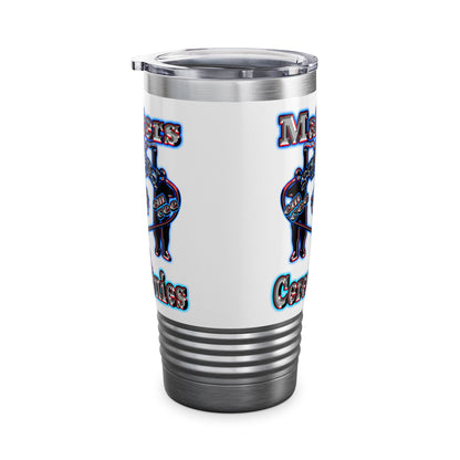 em cee squared - Ringneck Tumbler, 20oz (white)