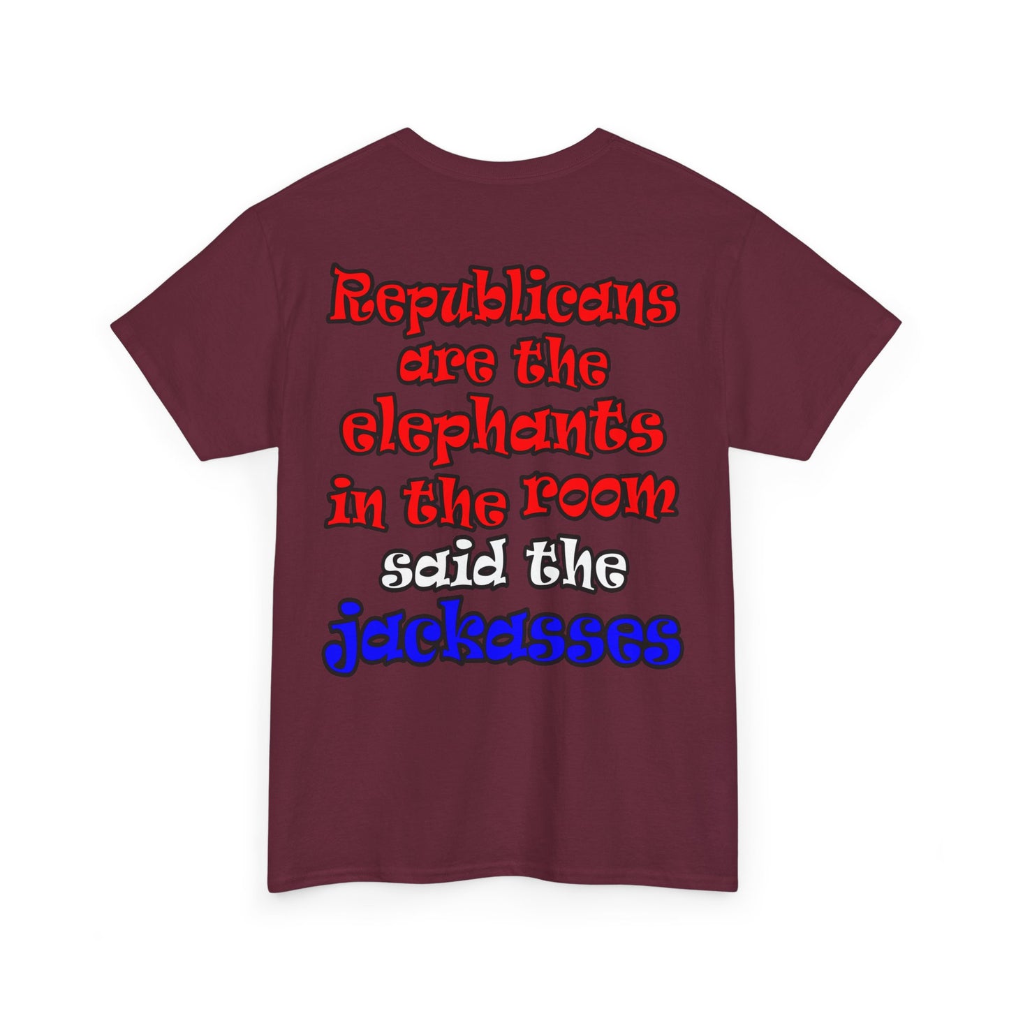 donkeys and elephants - Unisex Heavy Cotton Tee