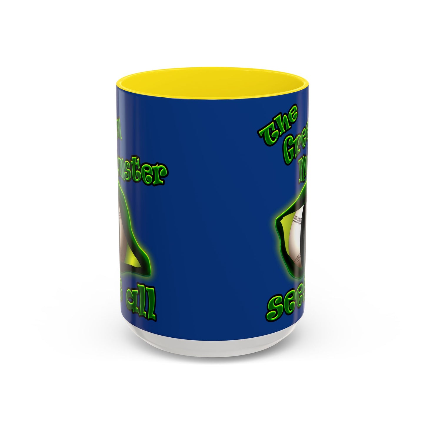 green monster - Accent Mug (dark blue)