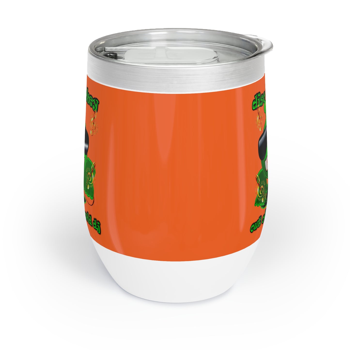 disc jockey - Chill Wine Tumbler (orange)