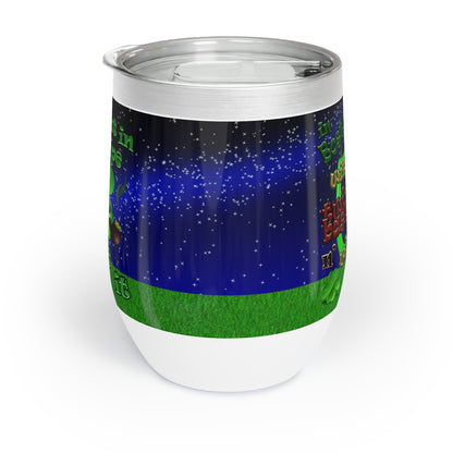 celtics logo - Chill Wine Tumbler ('snoops' background)