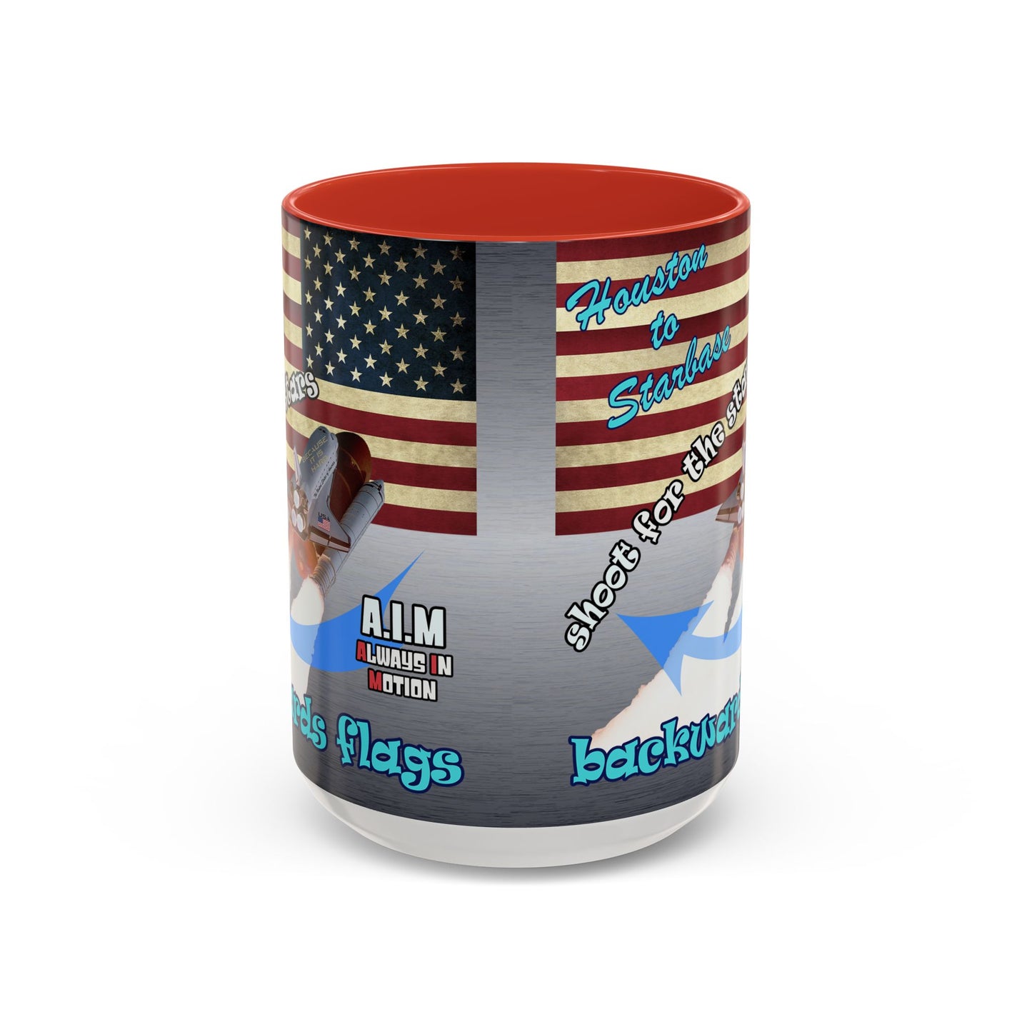 shoot for the stars - Accent Mug (brushed nickel)