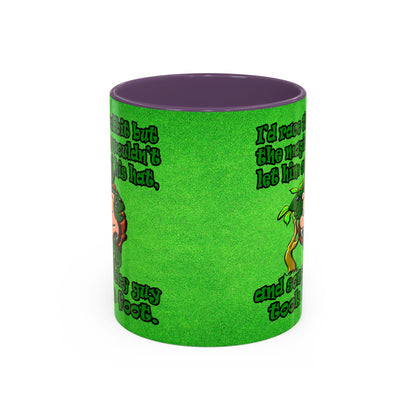 turtle race - Accent Mug (green turf)