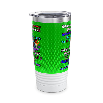 doggystyle - Ringneck Tumbler, 20oz (logo green)