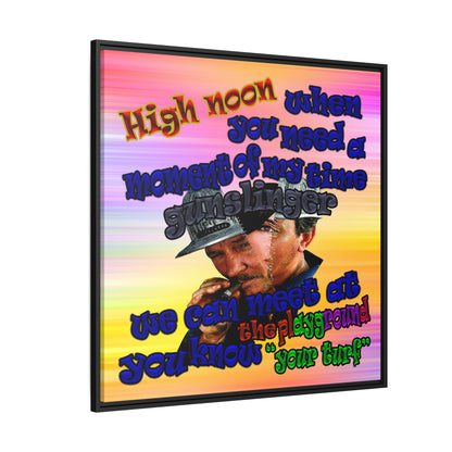 high noon - framed canvas art (color blur)