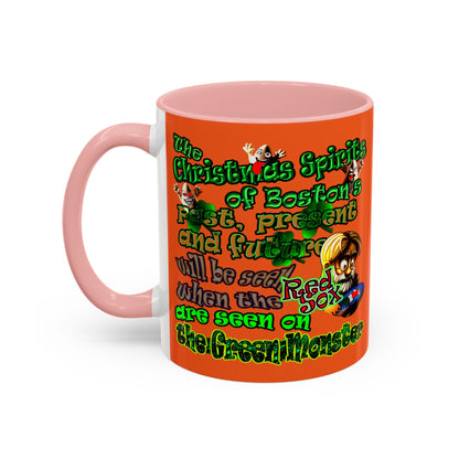 christmas spirits of boston - Accent Mug (orange)