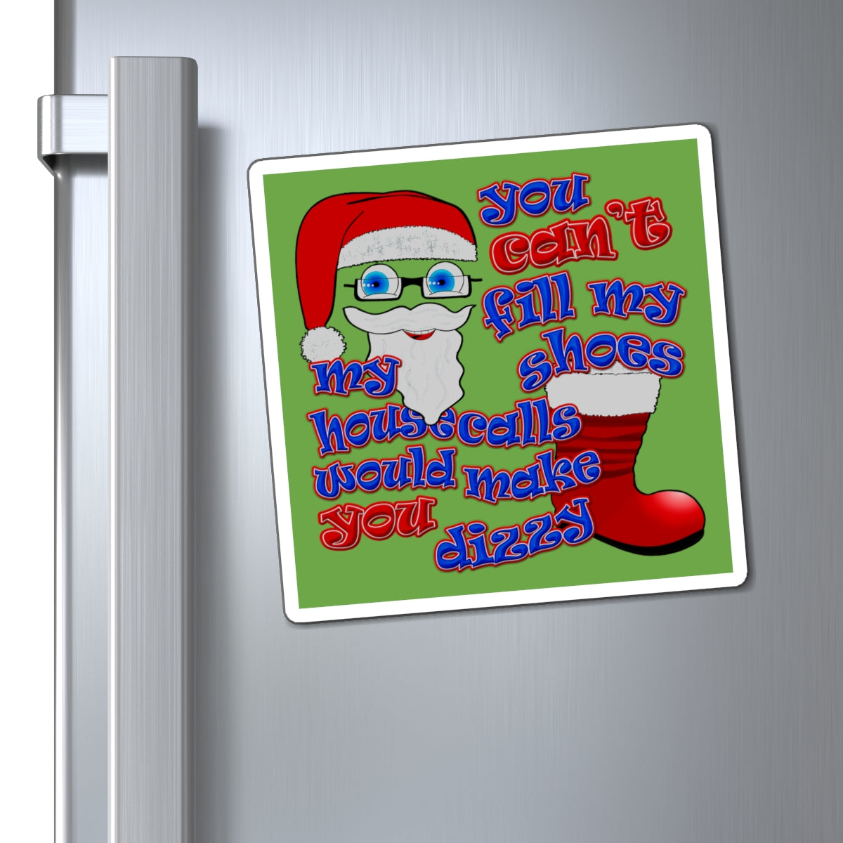 santa's shoes - Magnets - (green)