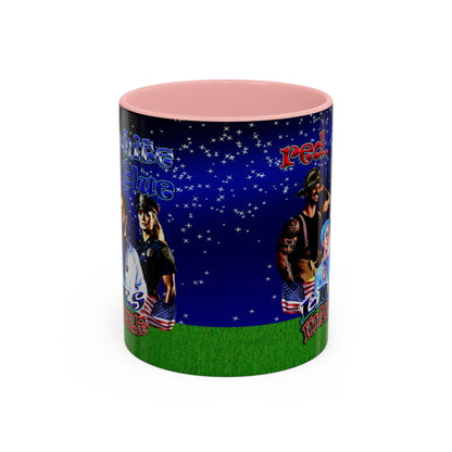 rw&b lives matter - Accent Mug ('snoops' background)