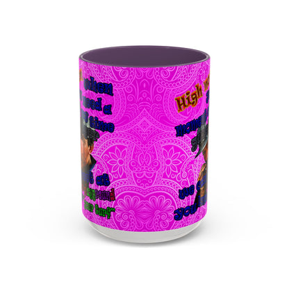 high noon - Accent Mug (pink swirl)