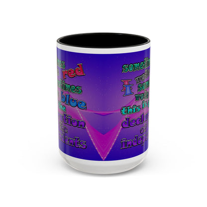 declaration of the independents - Accent Mug (purple-pink wave)