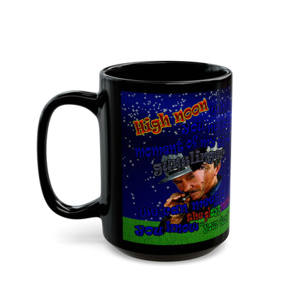 high noon - Black Mug ('snoops' background)