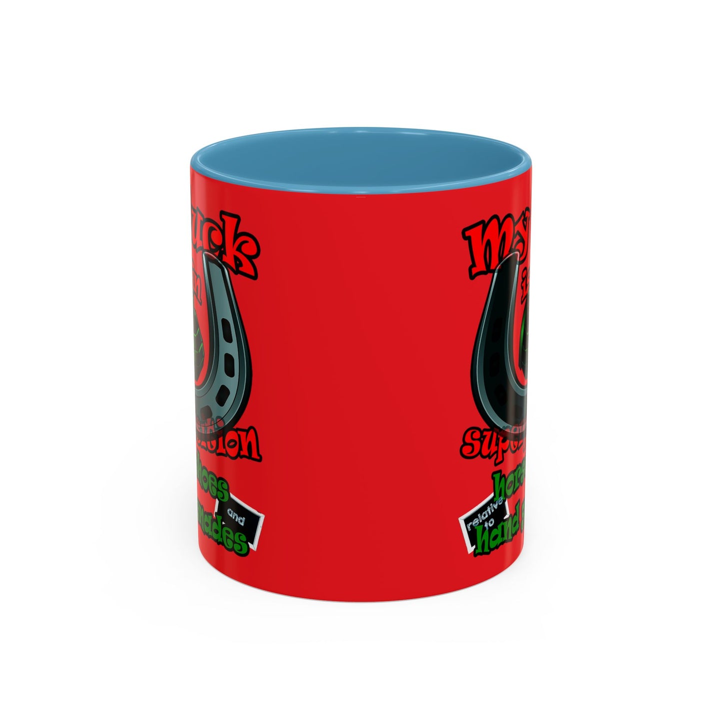 my luck - Accent Mug (red)