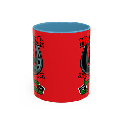 my luck - Accent Mug (red)