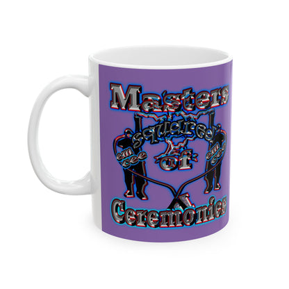 em cee squared - White Mug (light purple)