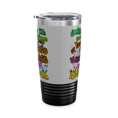the bum's shit - Ringneck Tumbler, 20oz (light grey)