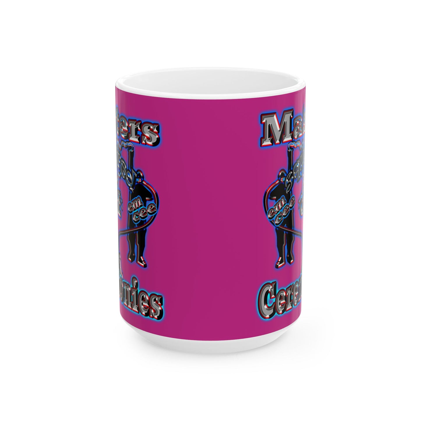 em cee squared - White Mug (pink)