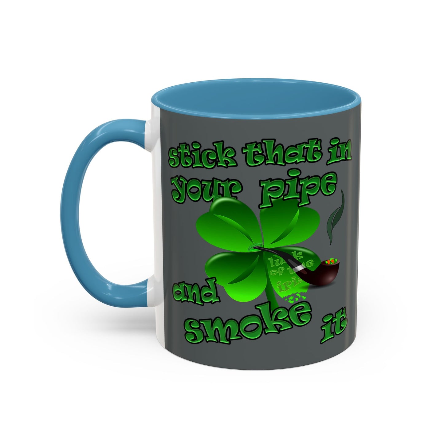 celtics logo - Accent Mug (dark grey)
