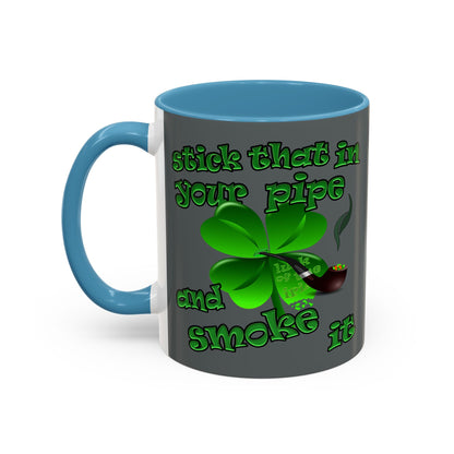 celtics logo - Accent Mug (dark grey)