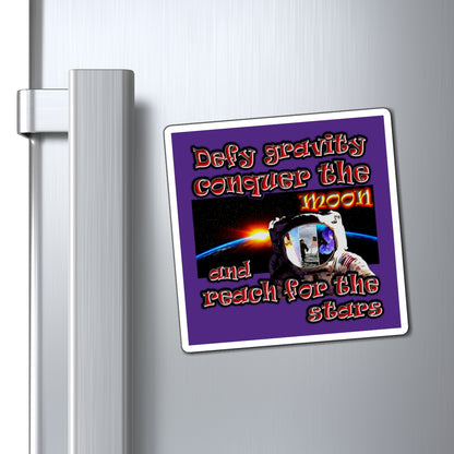 defy conquer reach - Magnets - (purple)