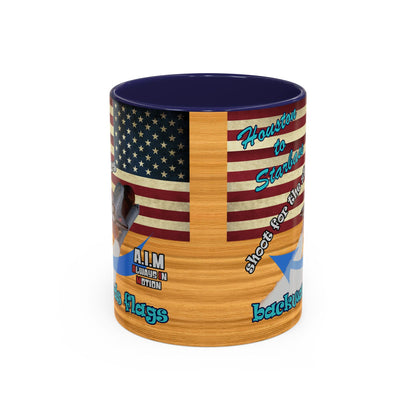 shoot for the stars - Accent Mug (butterscotch wood finish)