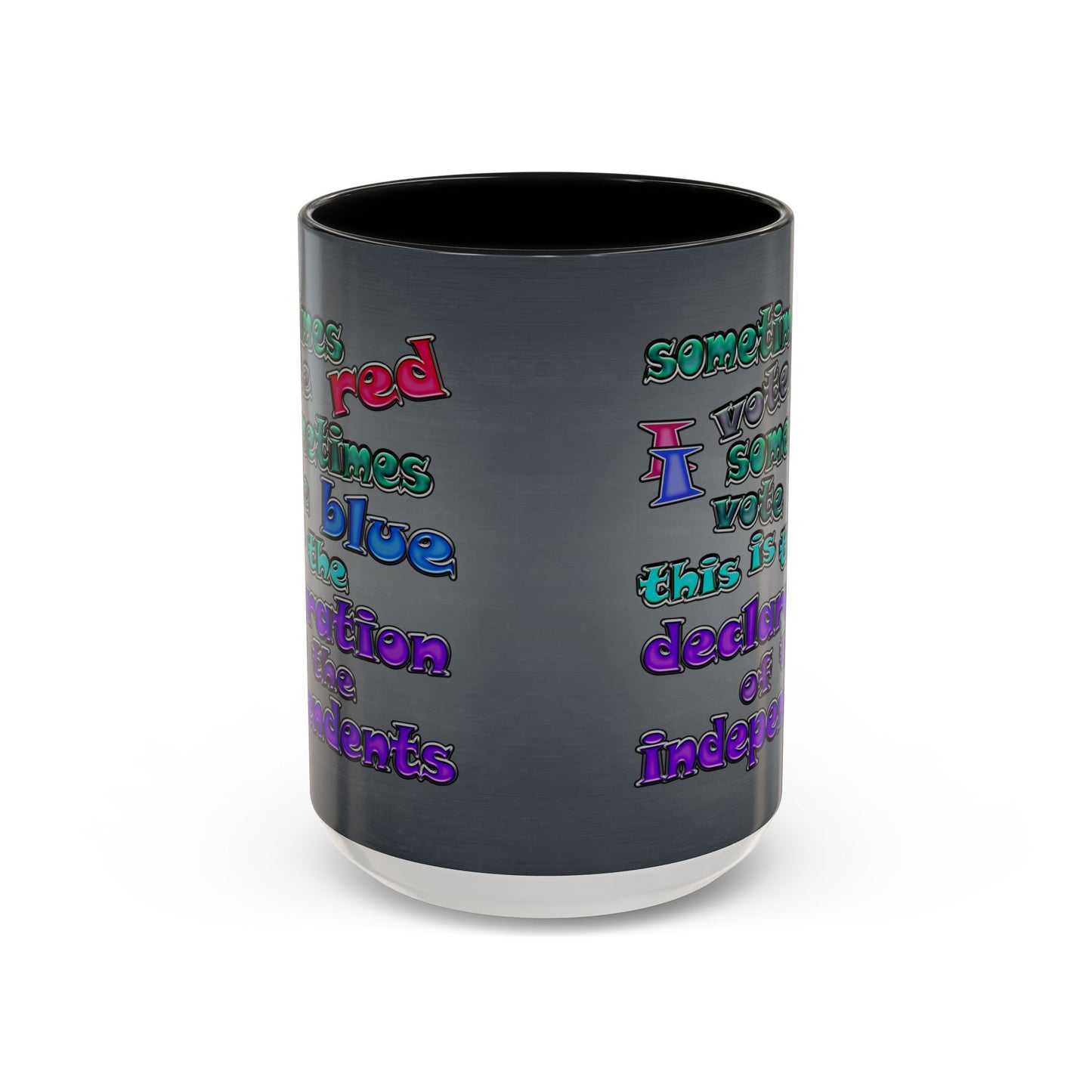 declaration of the independents - Accent Mug (grey-light grey)