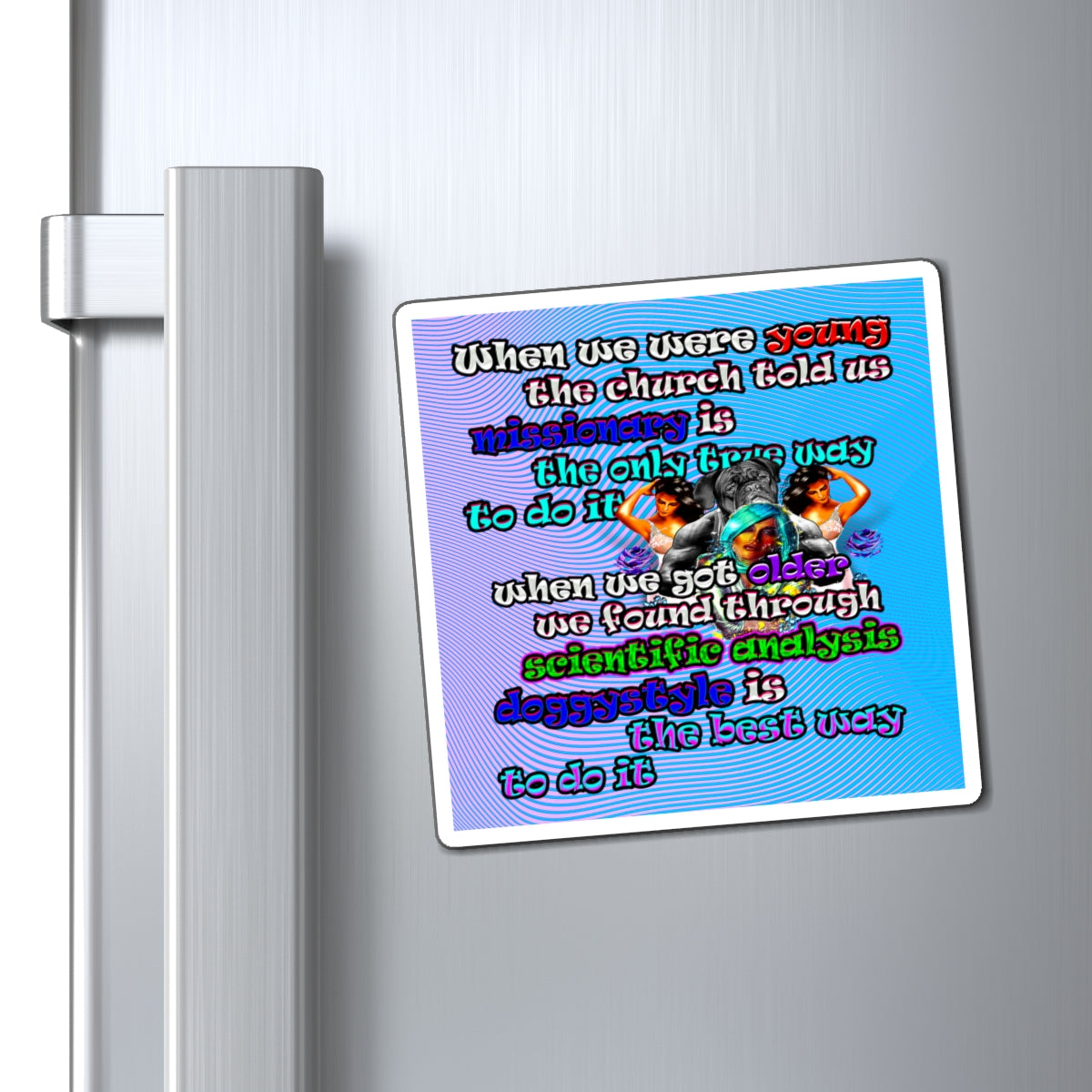 doggystyle - Magnets - (light blue-purple wave)