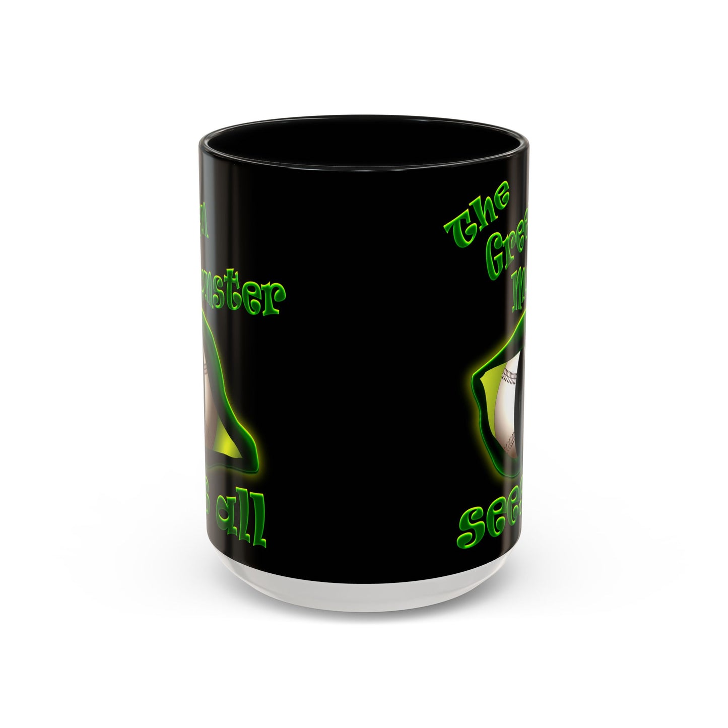 green monster - Accent Mug (black)